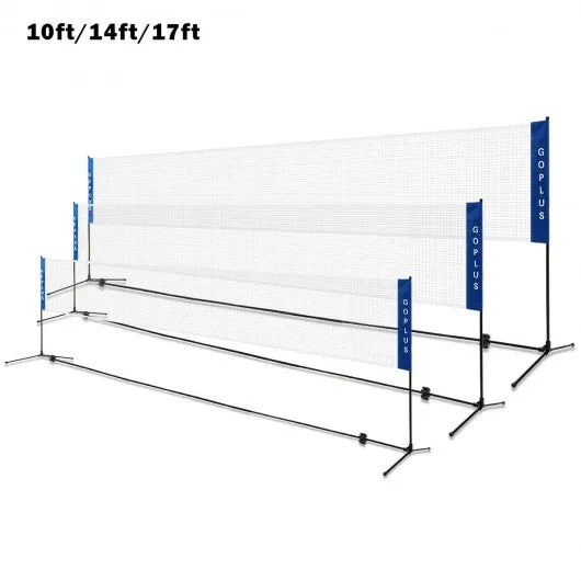 14' x 5' Portable Beach Training Badminton Net with Carrying Bag