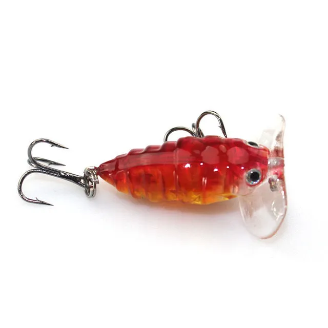 1Pcs Fly fishing Lure Pesca  Insects Hrad Bait Bass cicada isca artificial 4cm 4.2g Lures Crankbaits Carp fishing WQ206