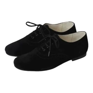 2906 - Black Suede Lace for Girl by London Kids