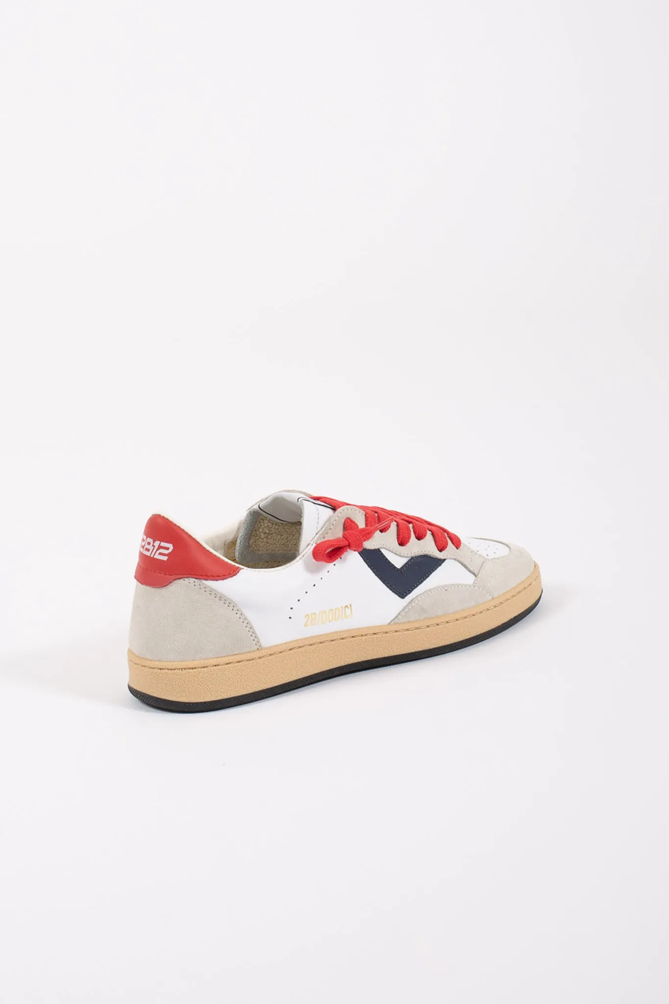 2b12 Sneakers Laccio /retro Rosso Bianco Bambino