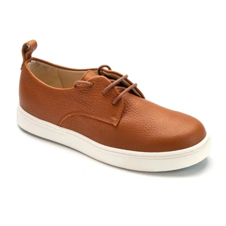 Abel - Tan Soft Leather Sneaker for Girl/Boy by Manuela de Juan