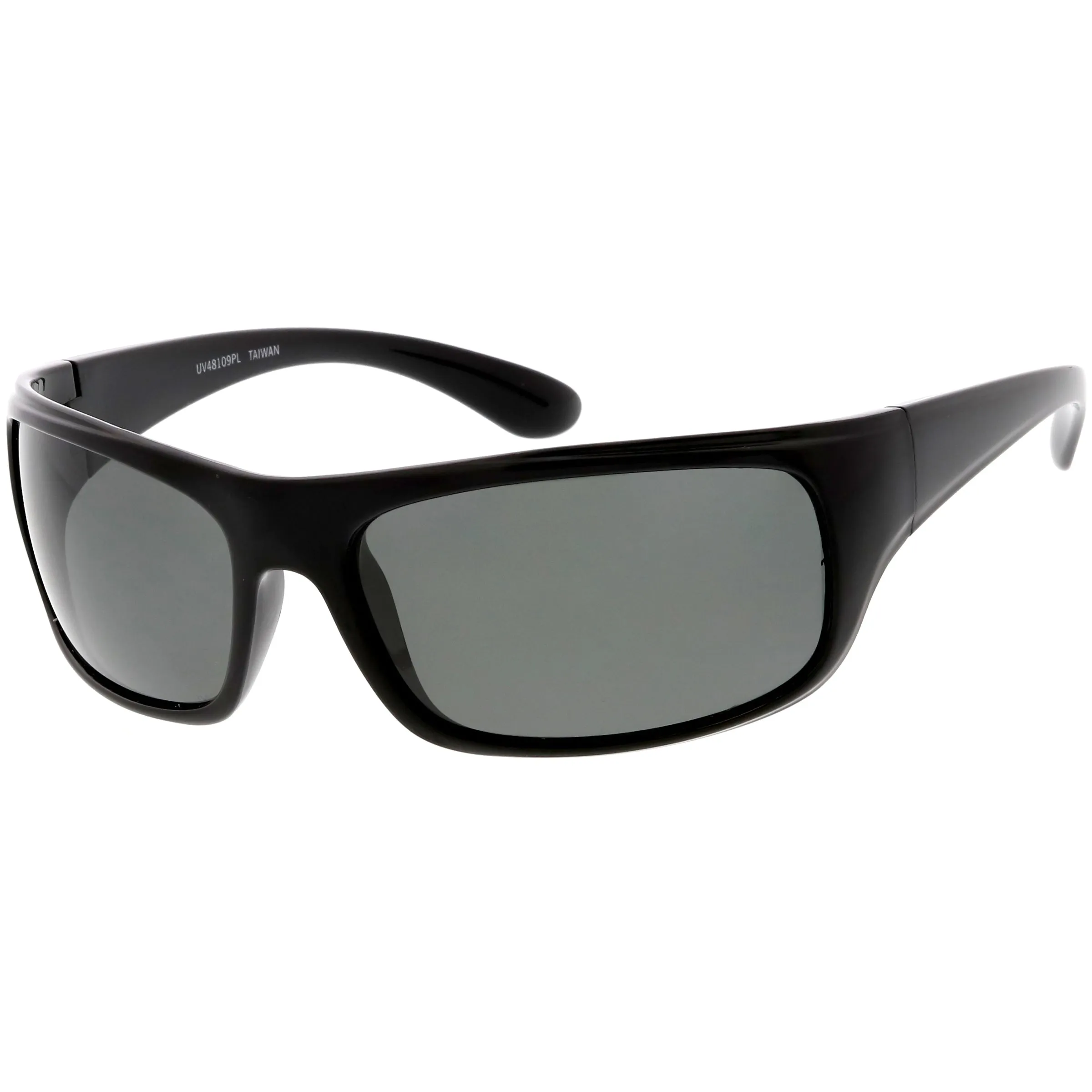 Active Lifestyle Polarized Lens Sports Wrap Rectangle Sunglasses C903