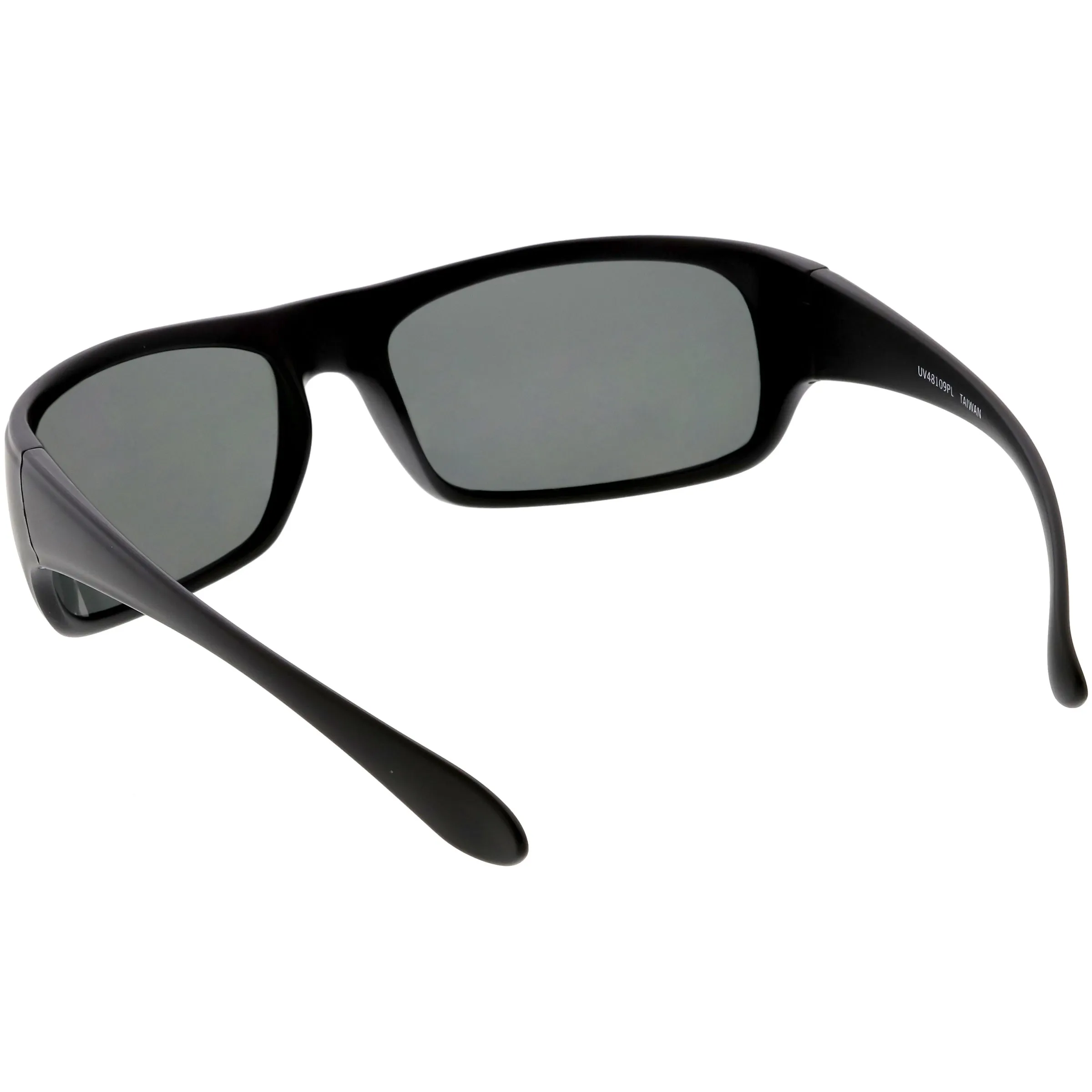 Active Lifestyle Polarized Lens Sports Wrap Rectangle Sunglasses C903