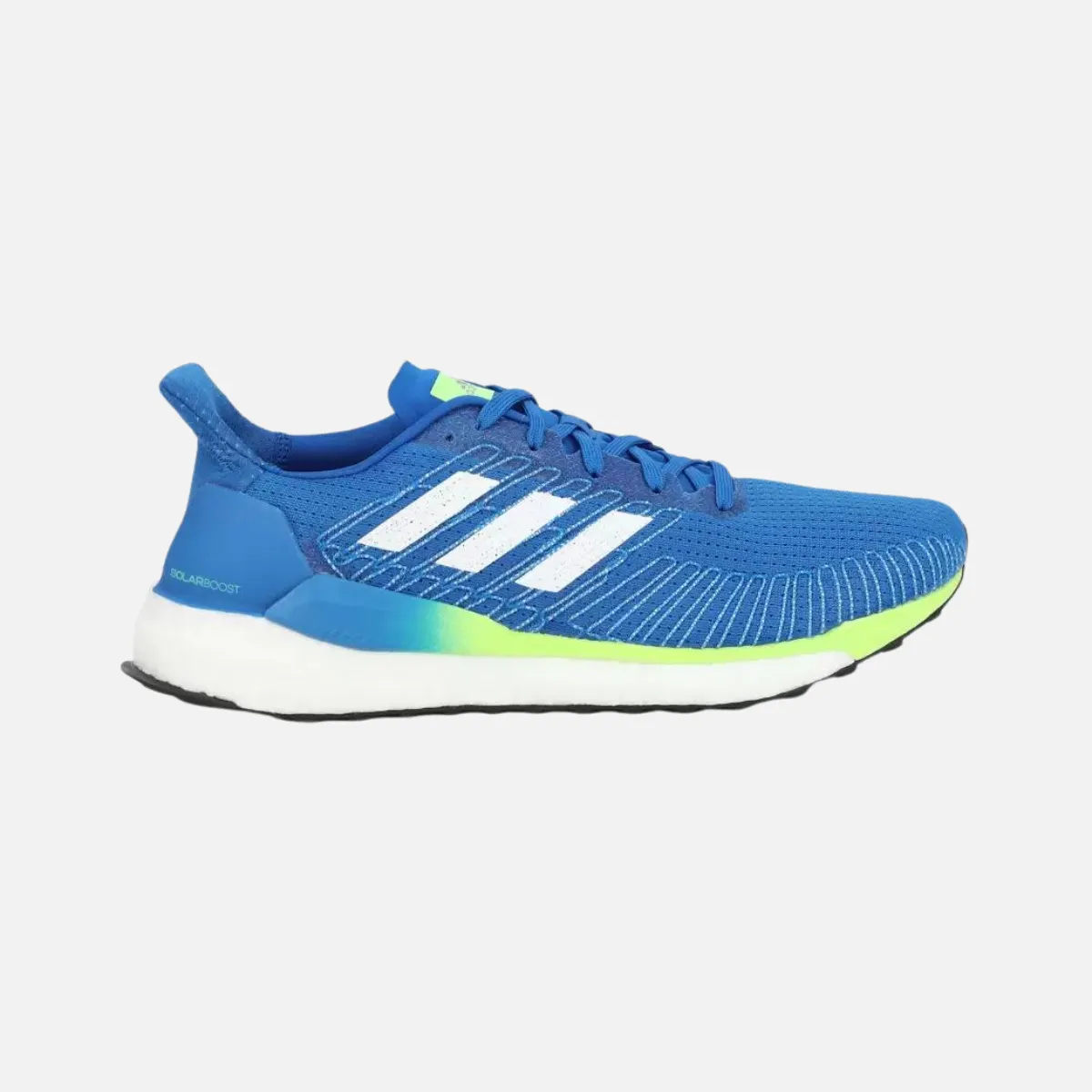 Adidas Men Solar Boost 19 Men's  Running Shoes -Glory Blue/White/Green