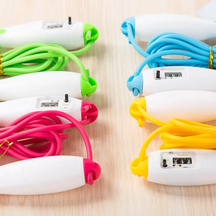 Adjustable Mechanical Counting PVC Skipping Rope Fitness Sports Equipment, Length: 3m(Green White)