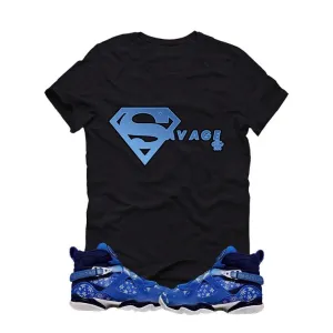 AIR JORDAN 8 “SNOWFLAKE” Black T (Super Savage)