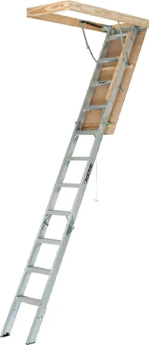 ALUMINUM ATTIC LADDER 22.5 inch X 54 inch, TYPE IAA, 375-POUND LOAD CAPACITY