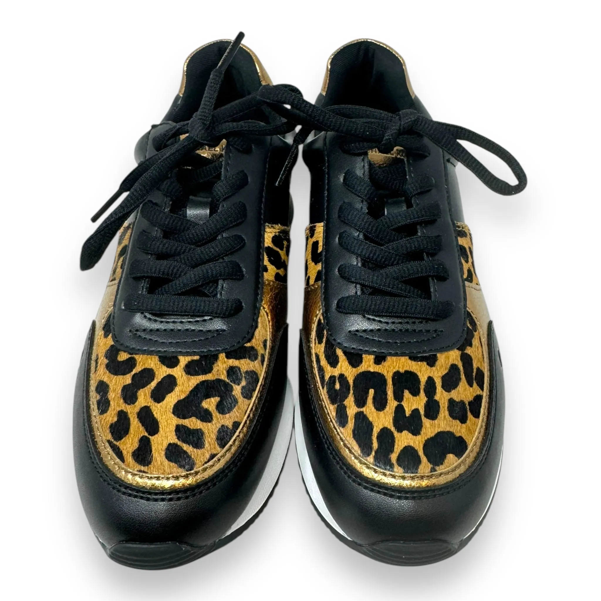 Andi Mixed-Media Trainers By Michael By Michael Kors In Animal Print, Size: 7