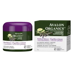 Avalon Organics Brilliant Balance Lavender Night Cream 2 Ounces