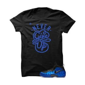 Ben Gordon Nike Air Foamposite Pro Black T Shirt (Never Give Up)