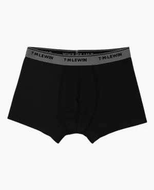 Black Jersey Trunk with Contrast Waistband