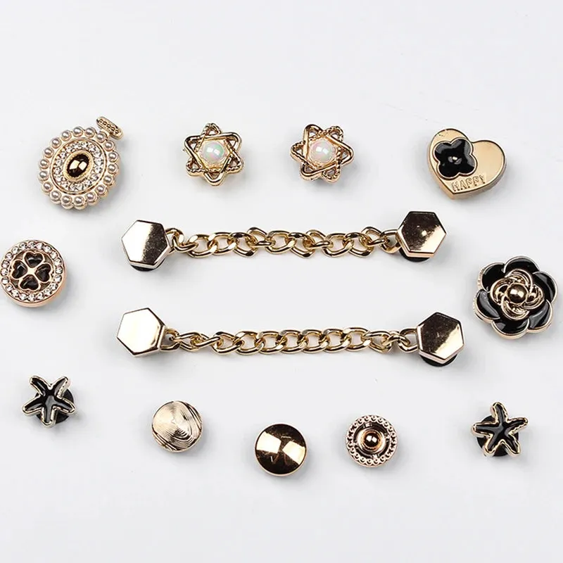 Bling Metal Chain Decoration Charms for Clogs