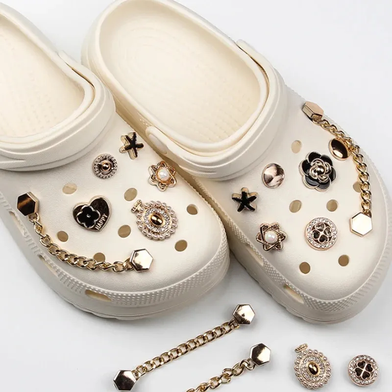 Bling Metal Chain Decoration Charms for Clogs