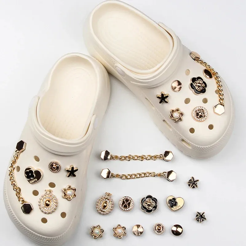 Bling Metal Chain Decoration Charms for Clogs