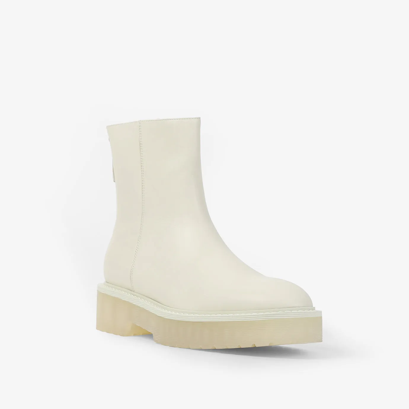 Bottines Zippées - Blanc