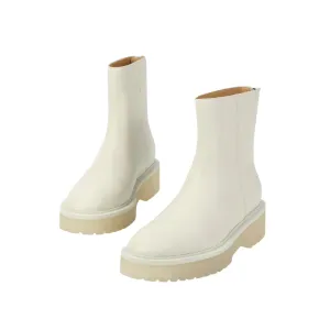 Bottines Zippées - Blanc