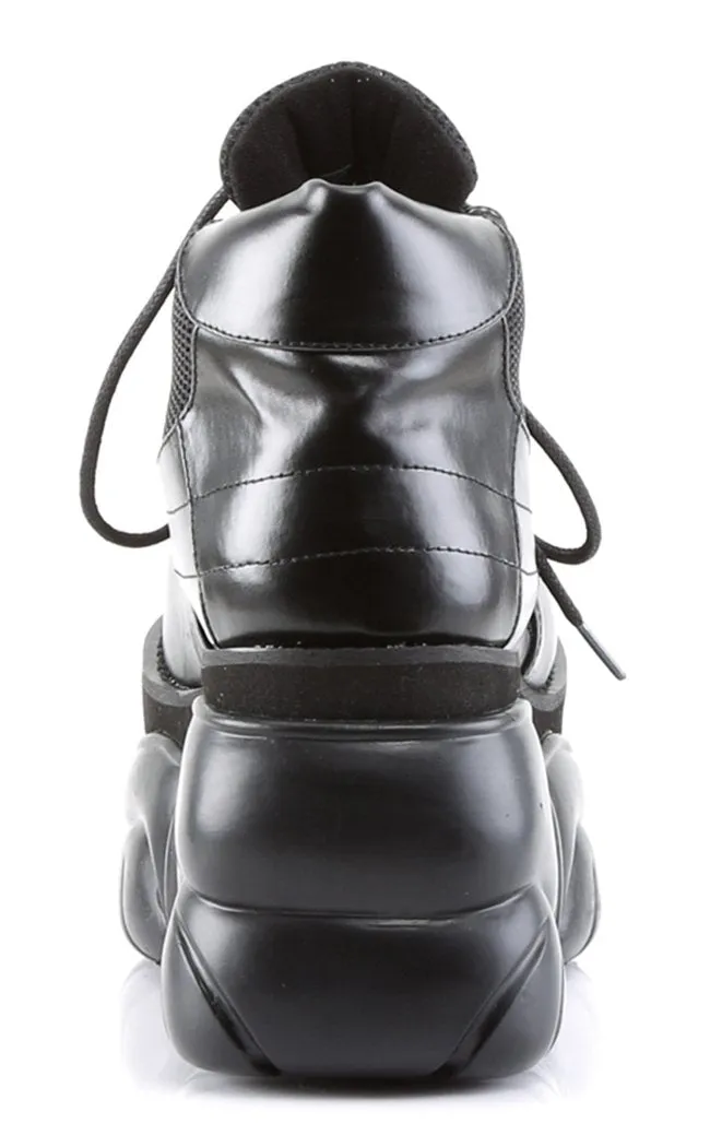 BOXER-01 Black Vegan Leather Sneakers