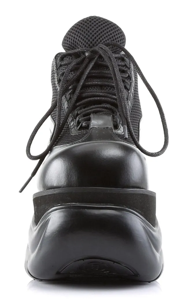 BOXER-01 Black Vegan Leather Sneakers