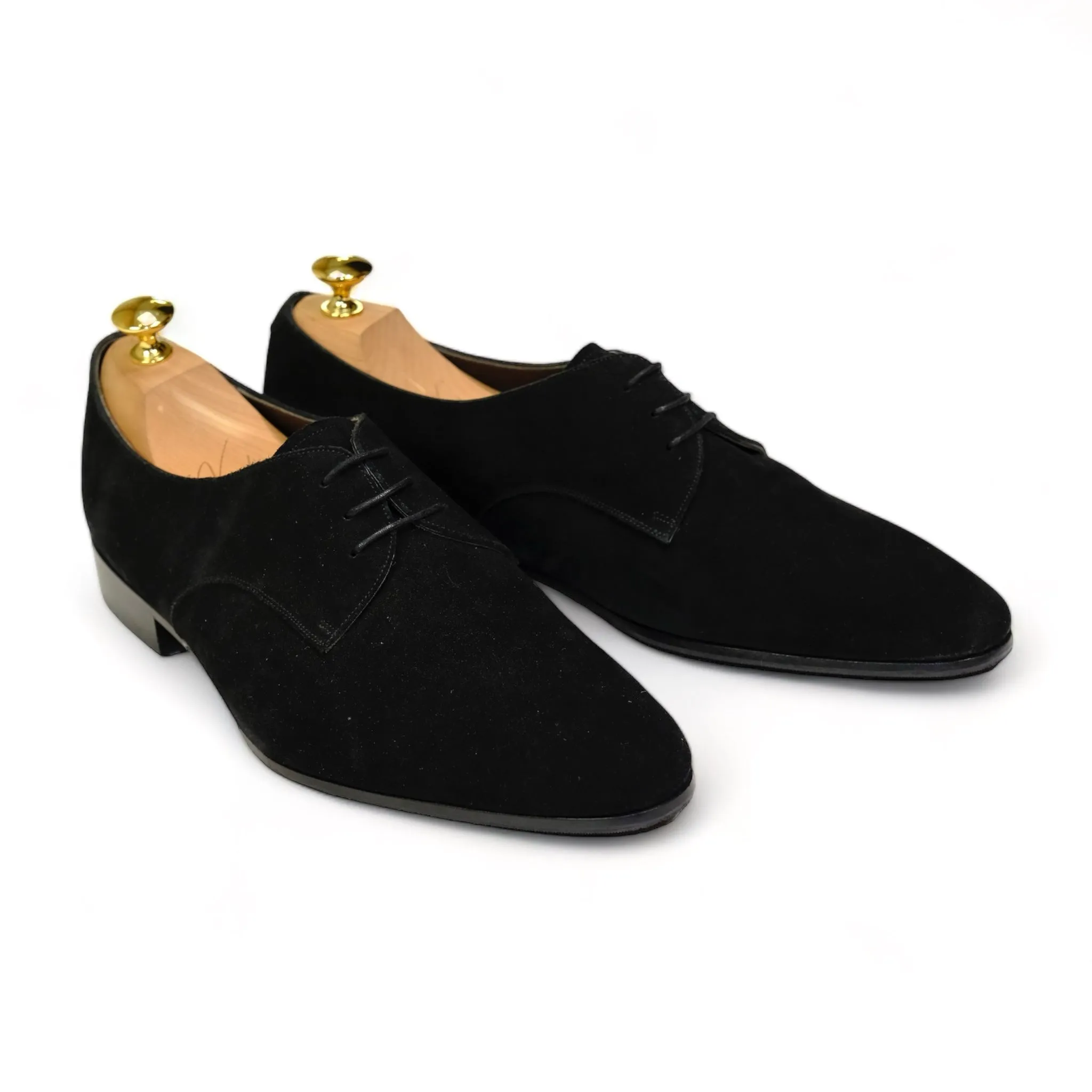 BW Shoes - Black Suede Derbys UK 11 / EU 46