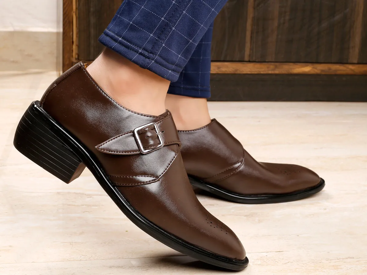 Bxxy's Height Increasing Monk Formal Slip-on Shoes