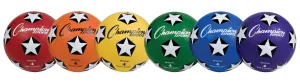 Champion Sports Rubber Cover Soccer Ball Set