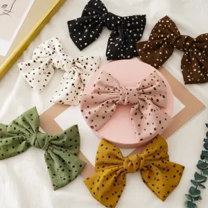 Chiffon Double-Layer Bow Barrettes Spring Clip Summer Girl Updo Hair