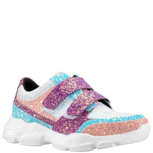 Color Block Chunky Glitter Sneaker