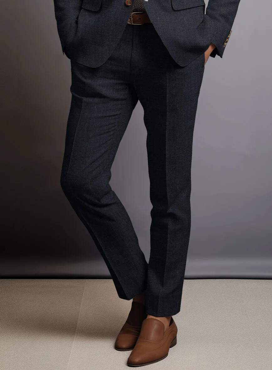 Dark Blue Linen Pants