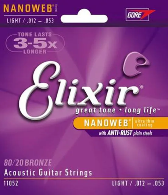 Elixir strings 010 011 012 013 Acoustic Guitar Strings elixir Nanoweb11002 11025 11027 11052 16027 16052 16102 11100 16077 16002