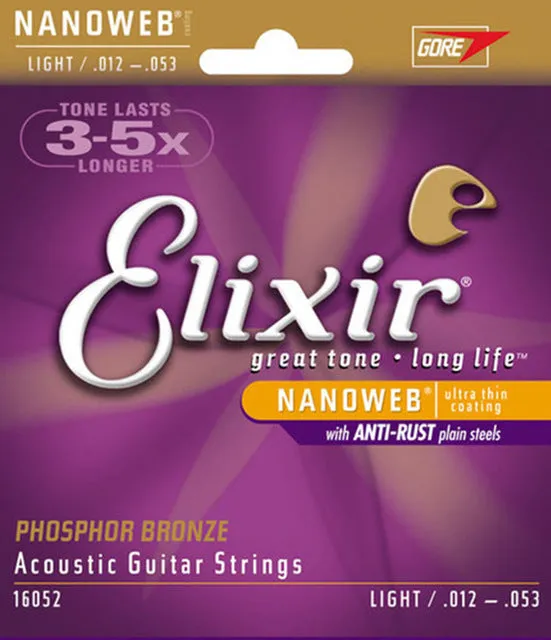 Elixir strings 010 011 012 013 Acoustic Guitar Strings elixir Nanoweb11002 11025 11027 11052 16027 16052 16102 11100 16077 16002