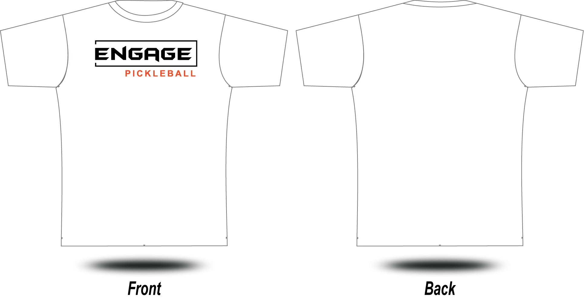 Engage Pickleball - Tee (White)