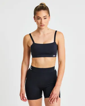 Essential Bandeau Sports Bra - Black