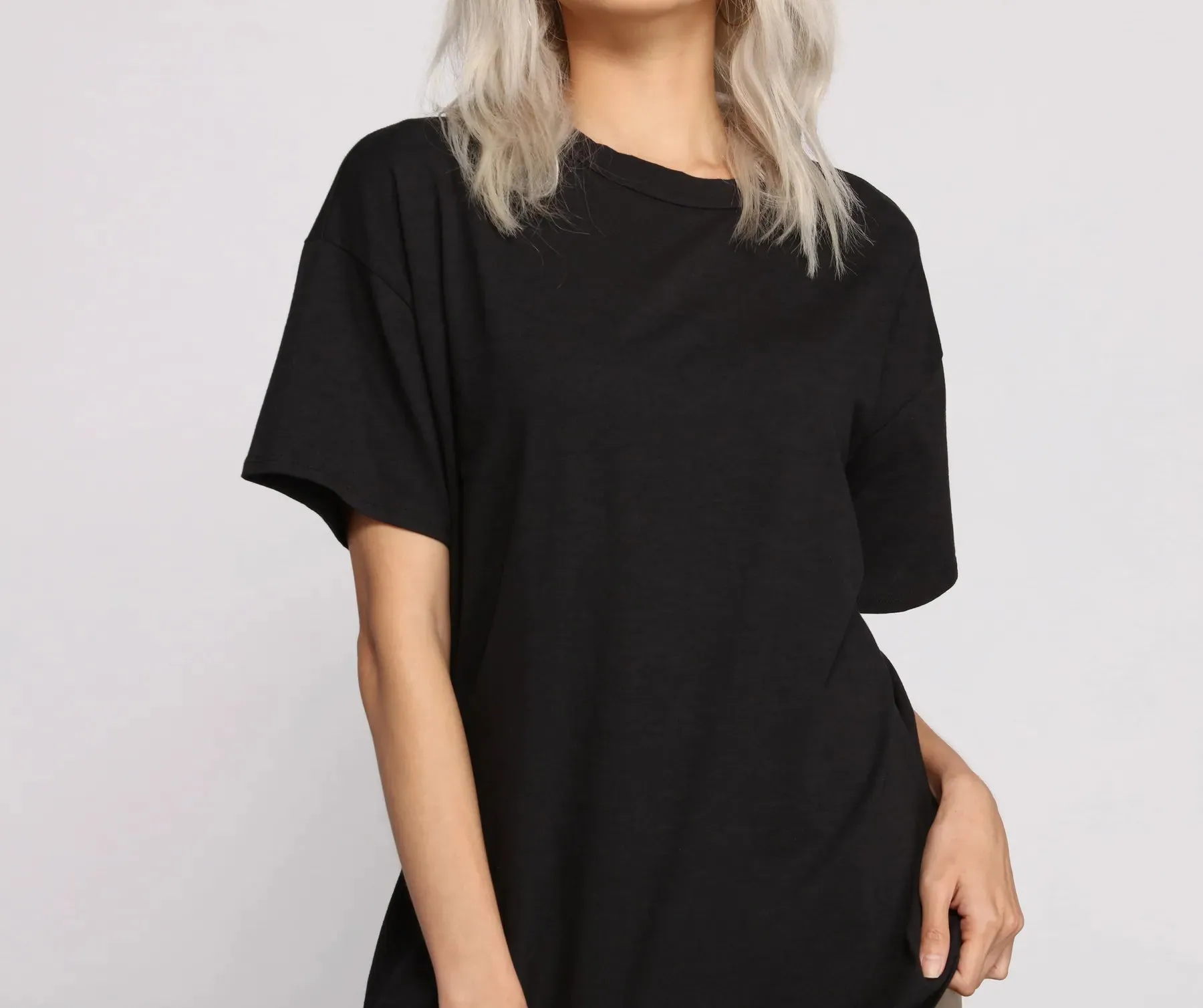 Essential Casual Oversize Basic Tee Shirt