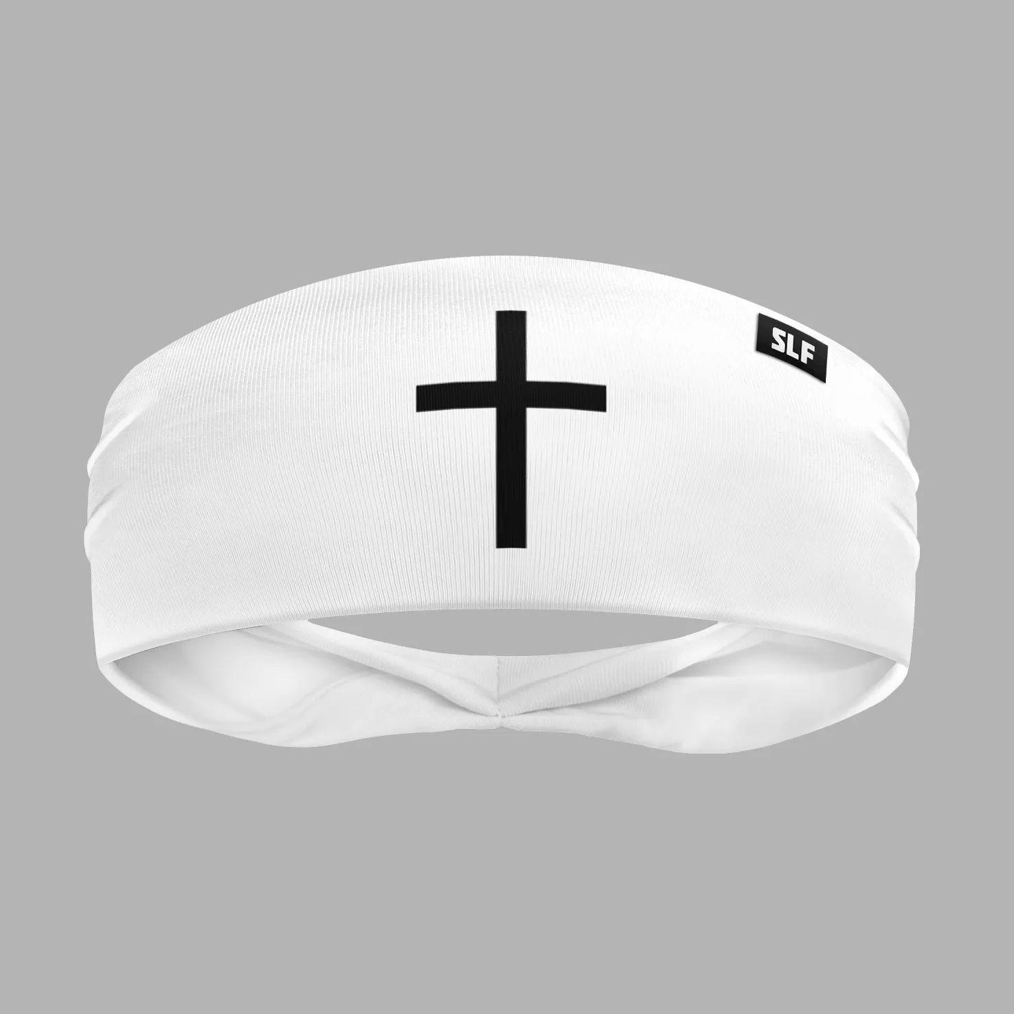 Faith Cross White Headband