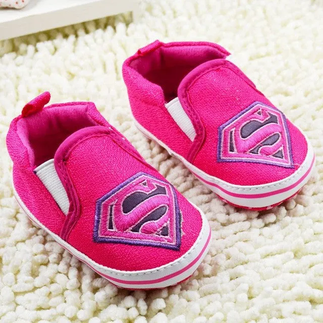 Fashion Superman Batman Baby Boy Shoes Autumn Cartoon Prints Toddler Girl Shoes Soft Children's Casual Sport Shoes 3367