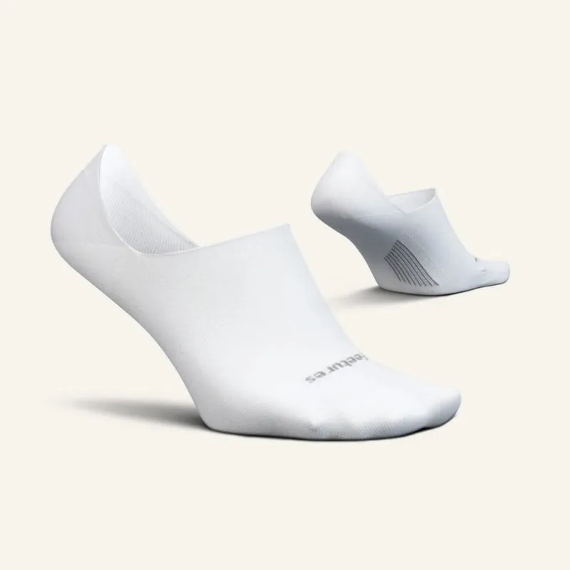 Feetures Elite Ultra Light Invisible Socks - White