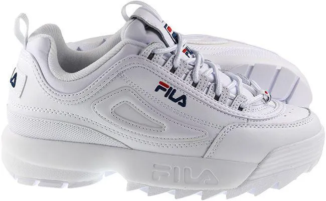 Fila Shoes Womens Disruptor II White Red