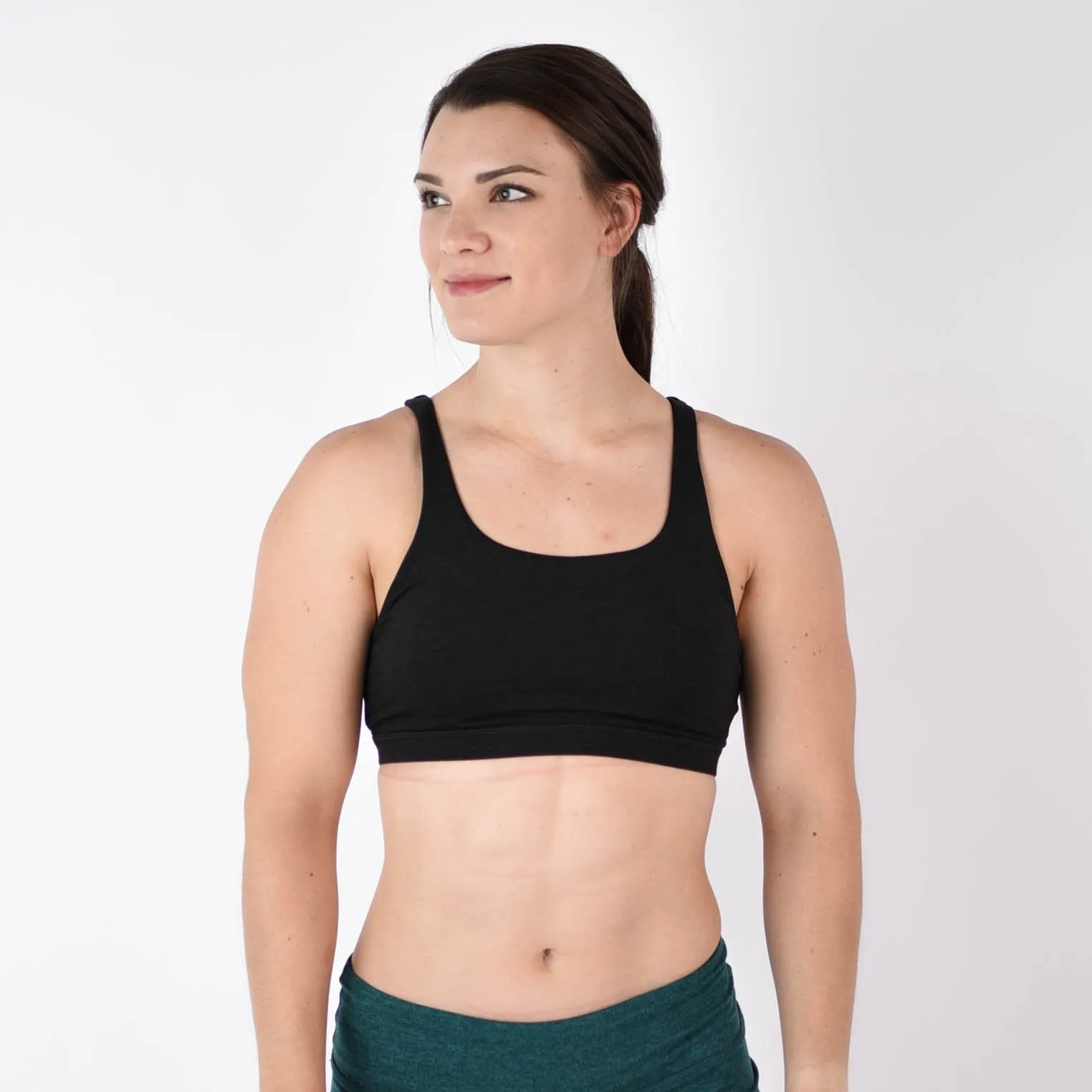 FLEO Celine Sports Bra - Heather Black