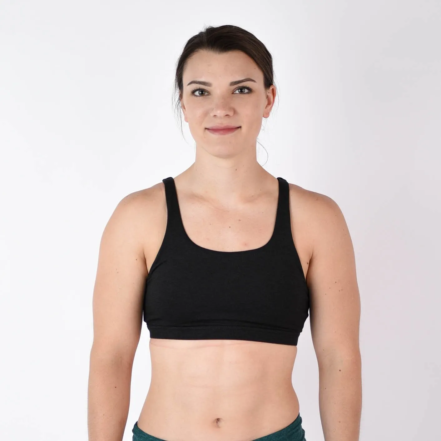 FLEO Celine Sports Bra - Heather Black