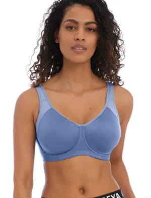 Freya Active Sonic Uw Molded Sports Bra, Denim | Blue Sports Bra | Freya Sports Bra