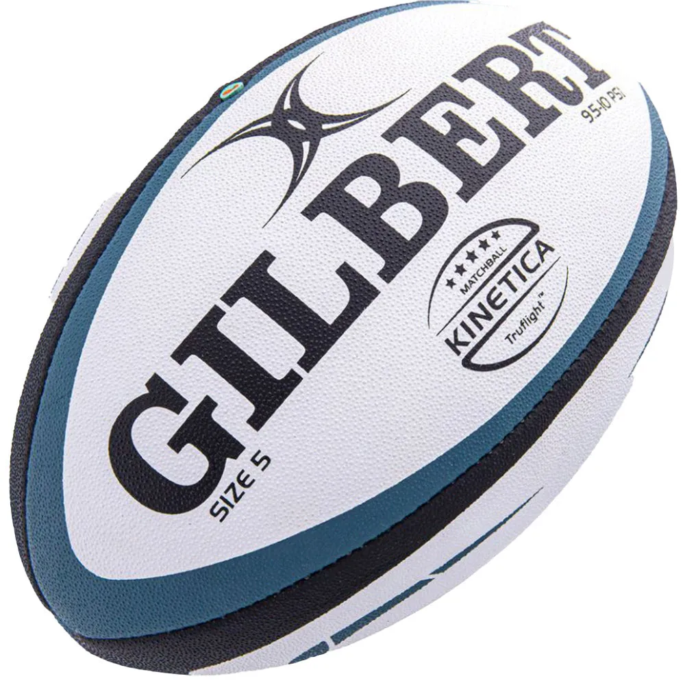 Gilbert KINETICA Elite Rugby Ball Size 5 (Blue)