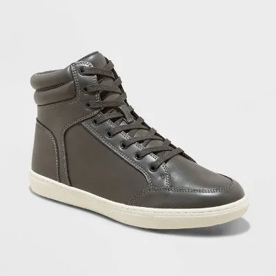 Goodfellow & Co Men's High Top Faux Leather Sneakers Boots for Men