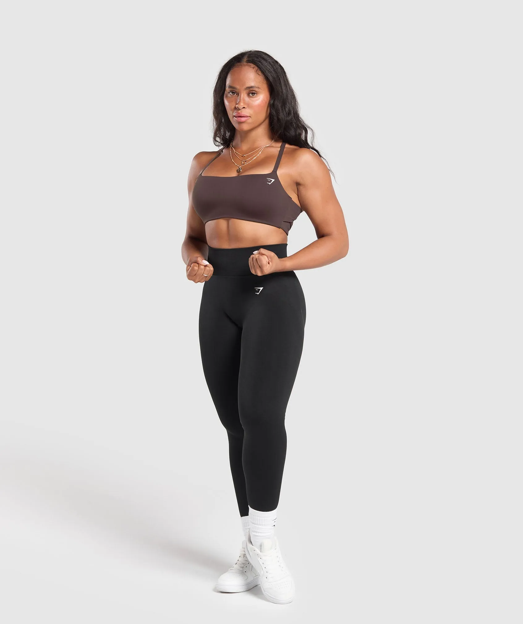 Gymshark Cross Back Bra - Heritage Brown