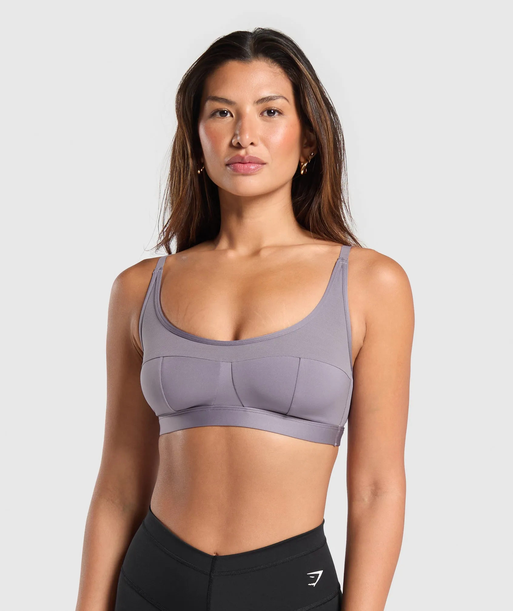 Gymshark Mesh Sports Bra - Fog Purple