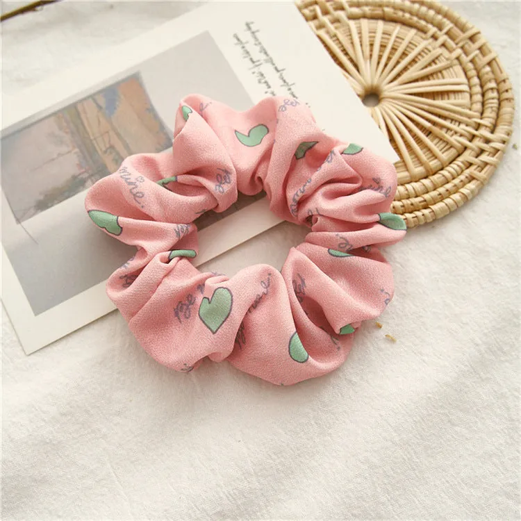 Hair Bands for Girls Or Ladies Pink Series Dot Stripe Hair Accessories Hair Rope