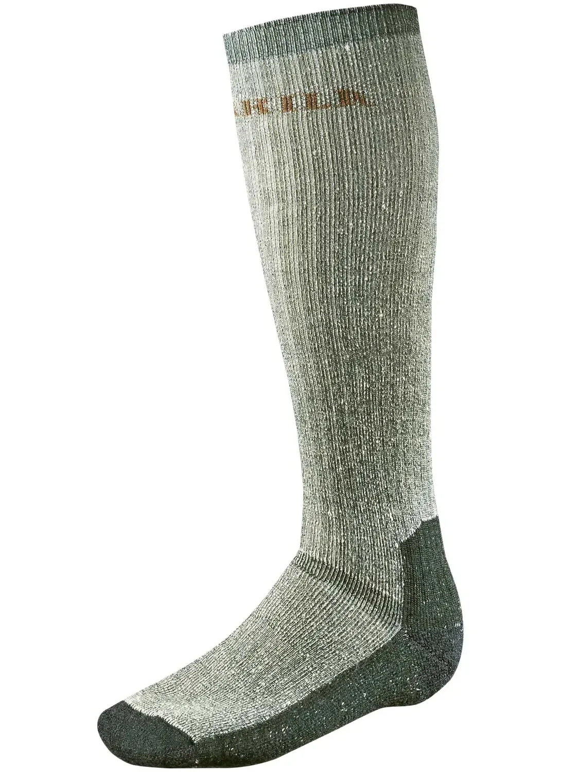 HARKILA Expedition Long Socks - Merino Wool - Grey & Green