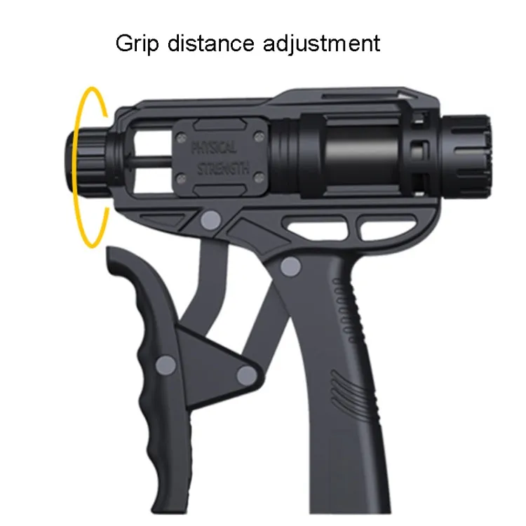 Hydraulic Hand Grip Strengthener Hand Gripper Adjustable 50-165lbs Grip(Black)