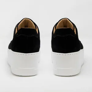 Jane Galland Black Velvet Platform Trainers