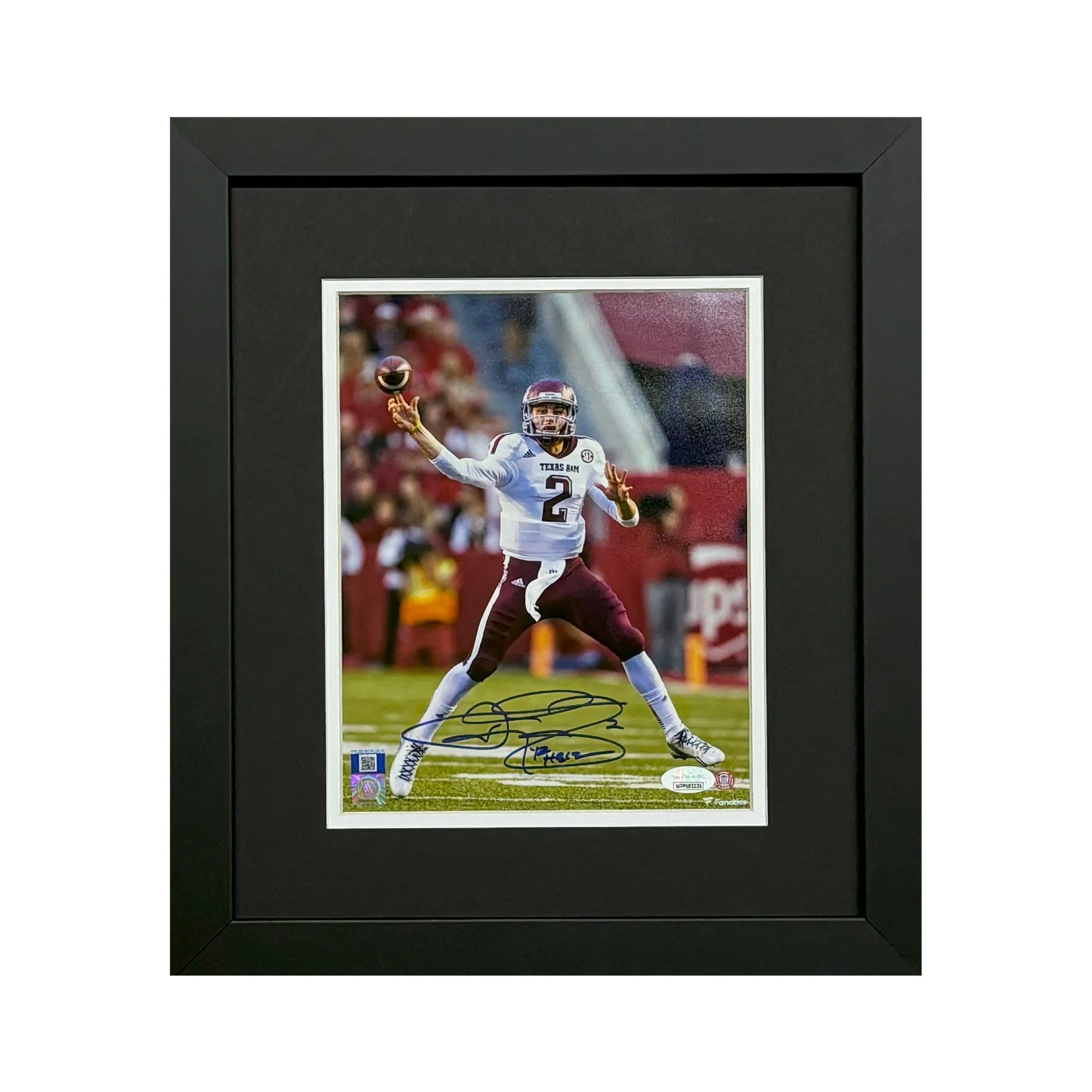 Johnny Manziel Signed Texas A&M Framed 8x10 Photo