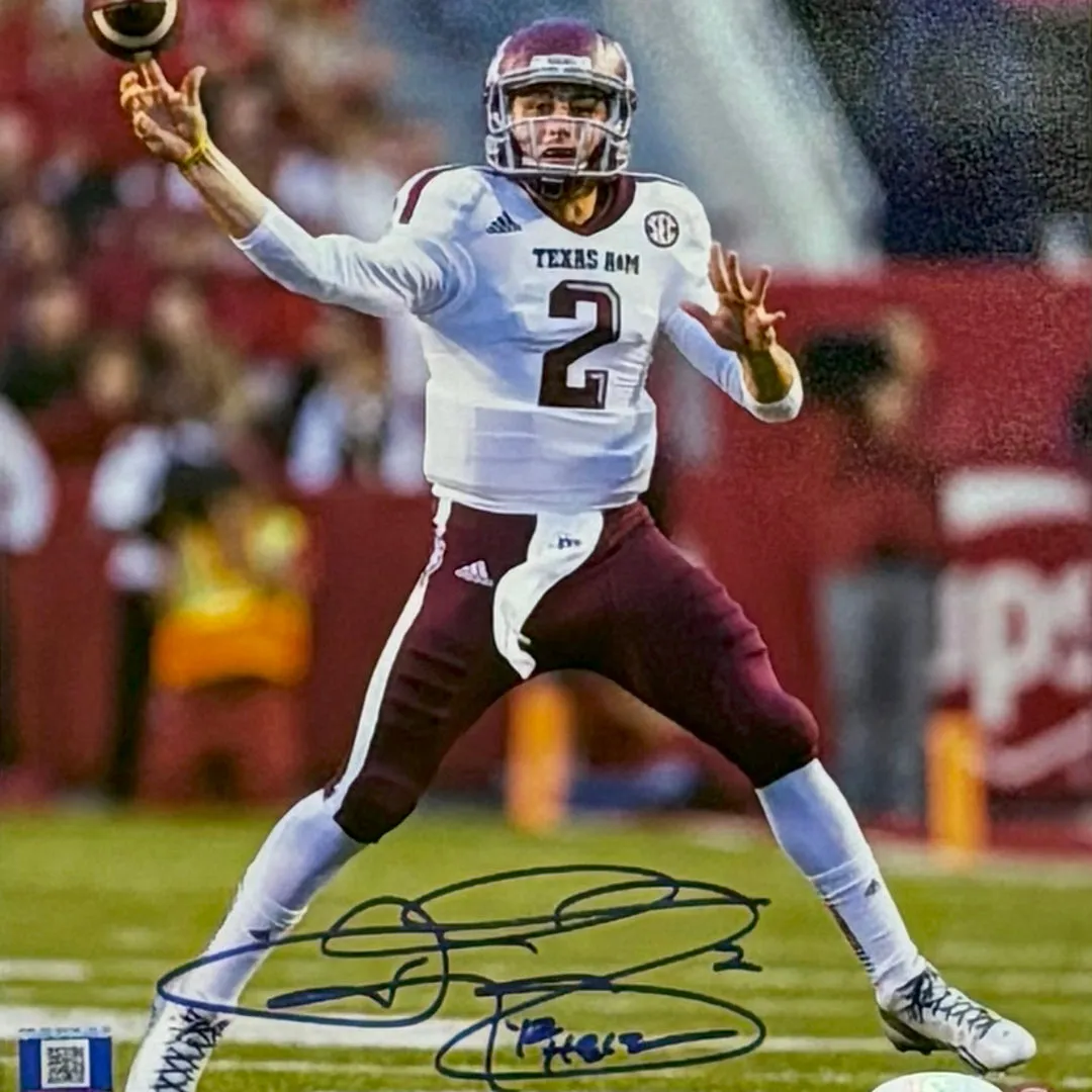 Johnny Manziel Signed Texas A&M Framed 8x10 Photo